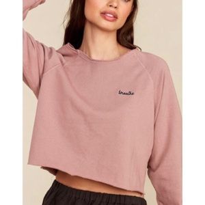 MATE the Label The Donny Crop Pullover Top sweatshirt
